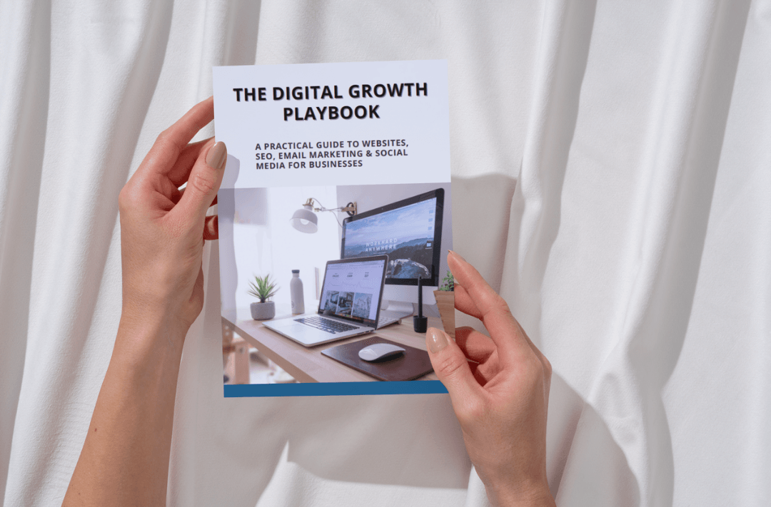 Digital Growth Playbook holding book